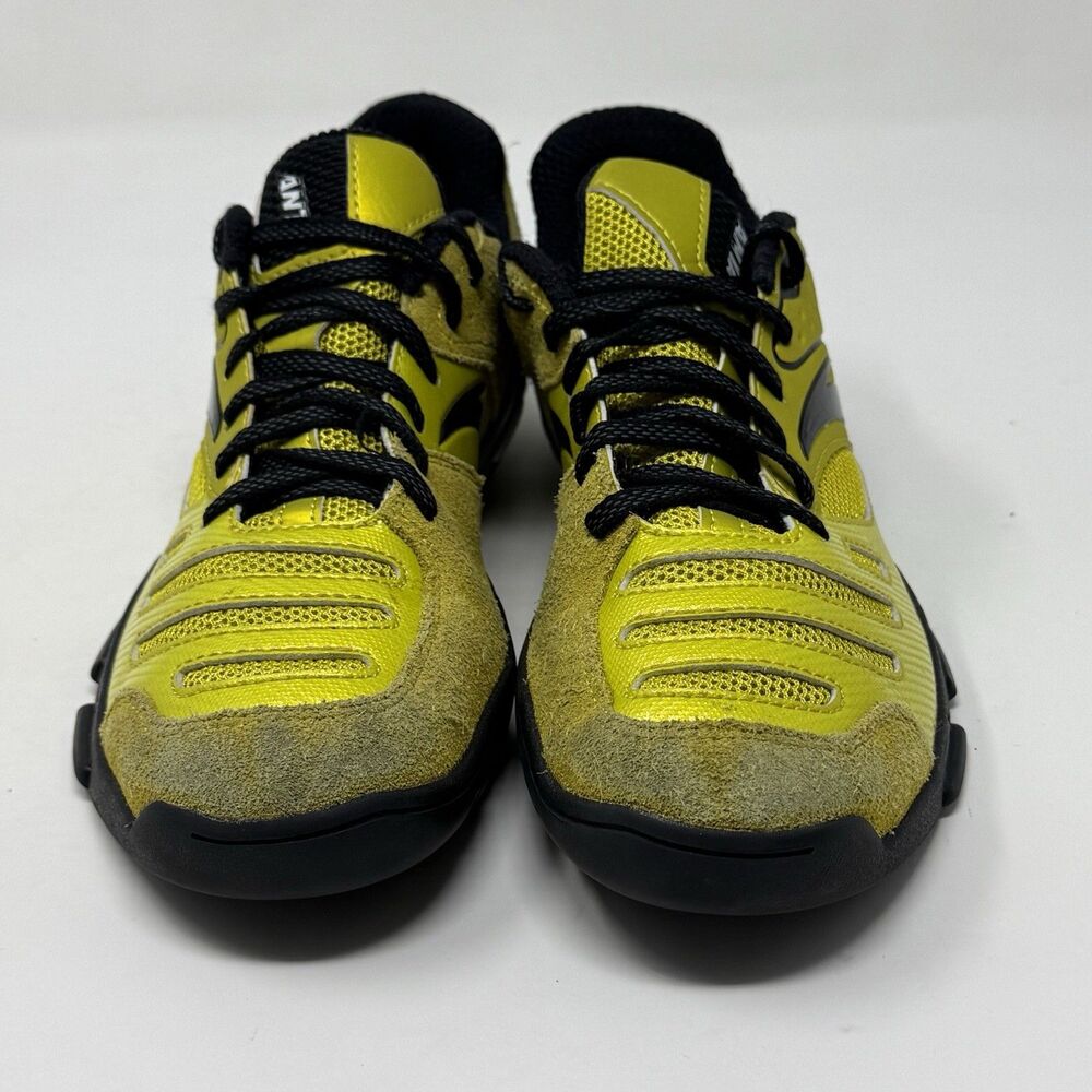 Anta Fencing Shoes Mens 6.5 Yellow Suede Mesh Professional Lightweight - Picture 5 of 16